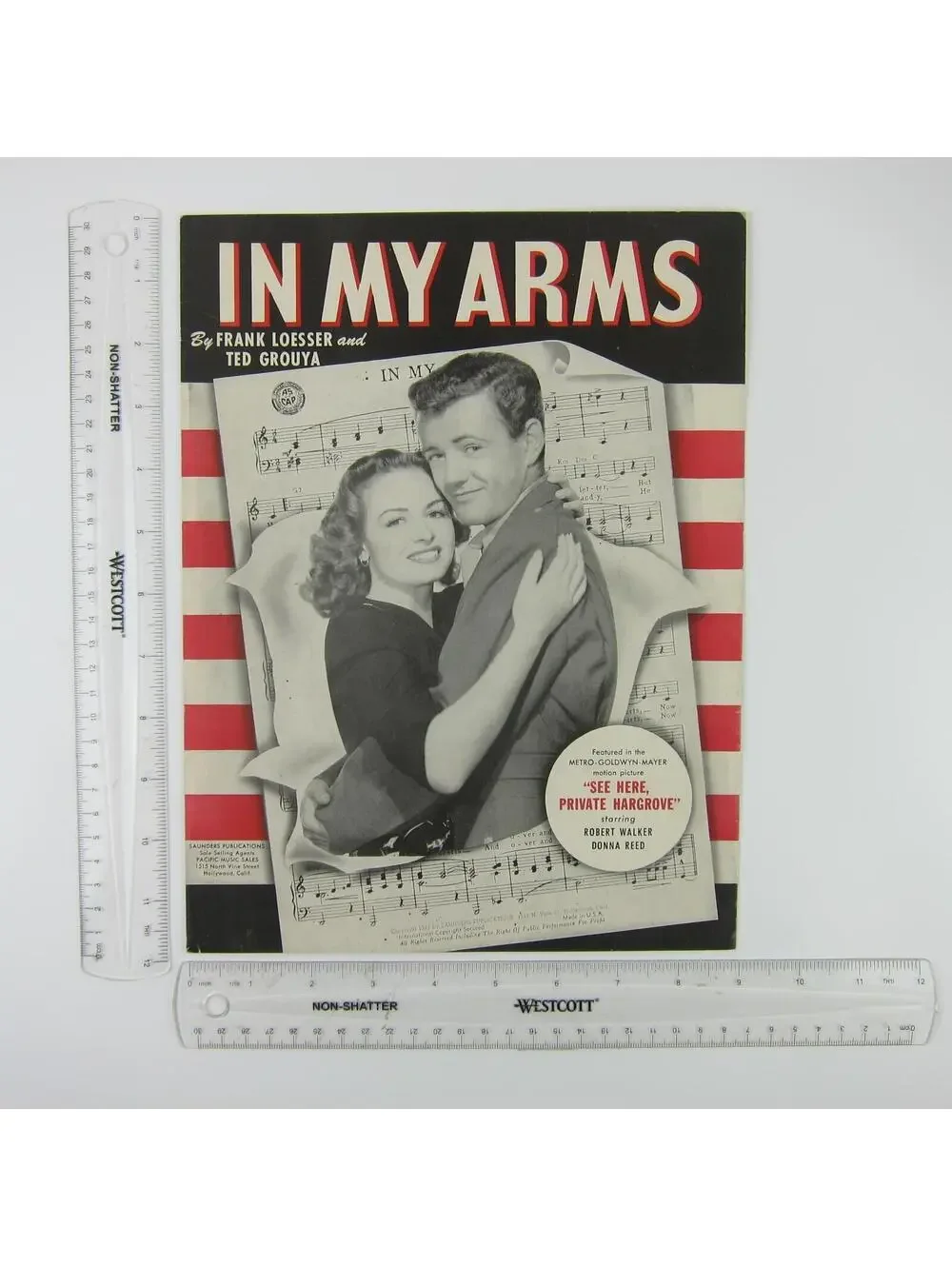 Sheet Music In My Arms See Here Private Hargrove Robert Walker Donna Reed 1943